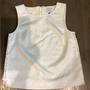 SOLD! HD In Paris Cream Sleeveless Top